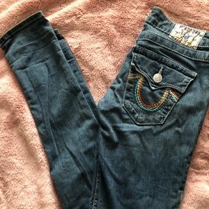 True Religion Rainbow pocket skinny jeans